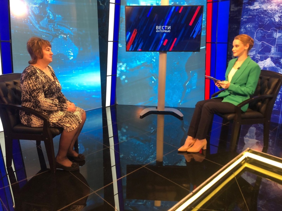 Елена Ивановна Мохотаева, руководитель проекта, "Защитники нуждаются в защите",  в студии ГТРК